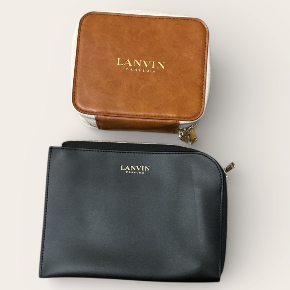 LANVIN Turkish Airlines cosmetic bags (empty)